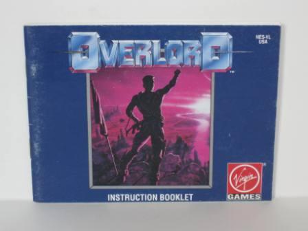 Overlord w/ poster - NES Manual